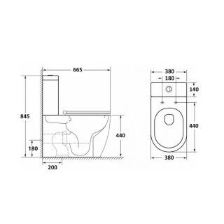 Унитаз напольный Maretti Elena безободковый с микролифтом, EA10NBM93-844, белый